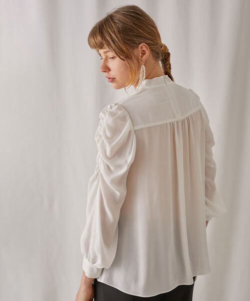 シフォンボウタイブラウス | troisiemechaco
