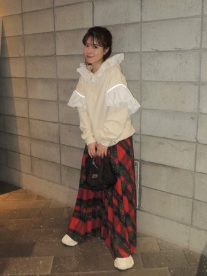 【25SS】NONTOKYO ノントーキョー / フリルスウェットフーディー