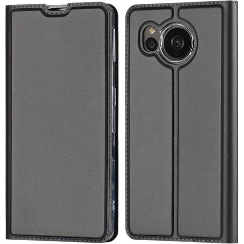 Eastwave AQUOS sense7 plus A208SH 手帳型 ケース aquos sense 7plus 携帯カバー PUレザー 内蔵するTPUソフトケース カード収納 内蔵マグネット 横置きスタンド機能 薄型 軽量 耐汚れ 耐衝撃 防塵 衝撃吸収 人気 4色 グレー 1822