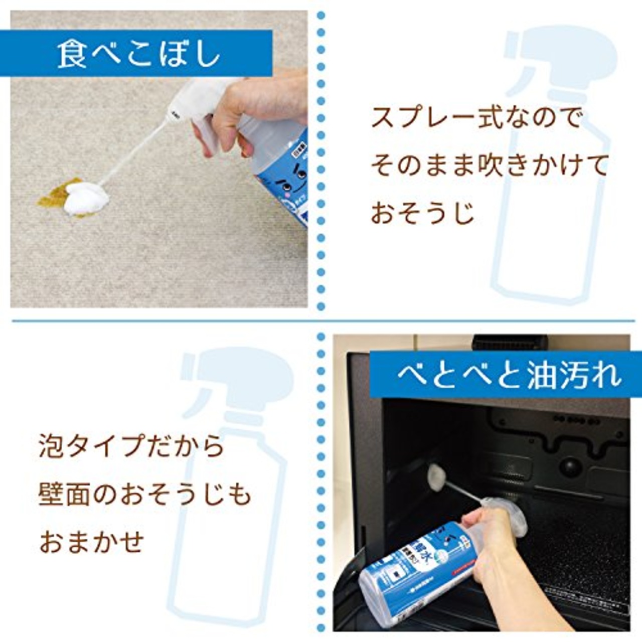 レック(LEC) 電解水の激落ちくん 泡スプレー 400ml (アルカリ電解水)