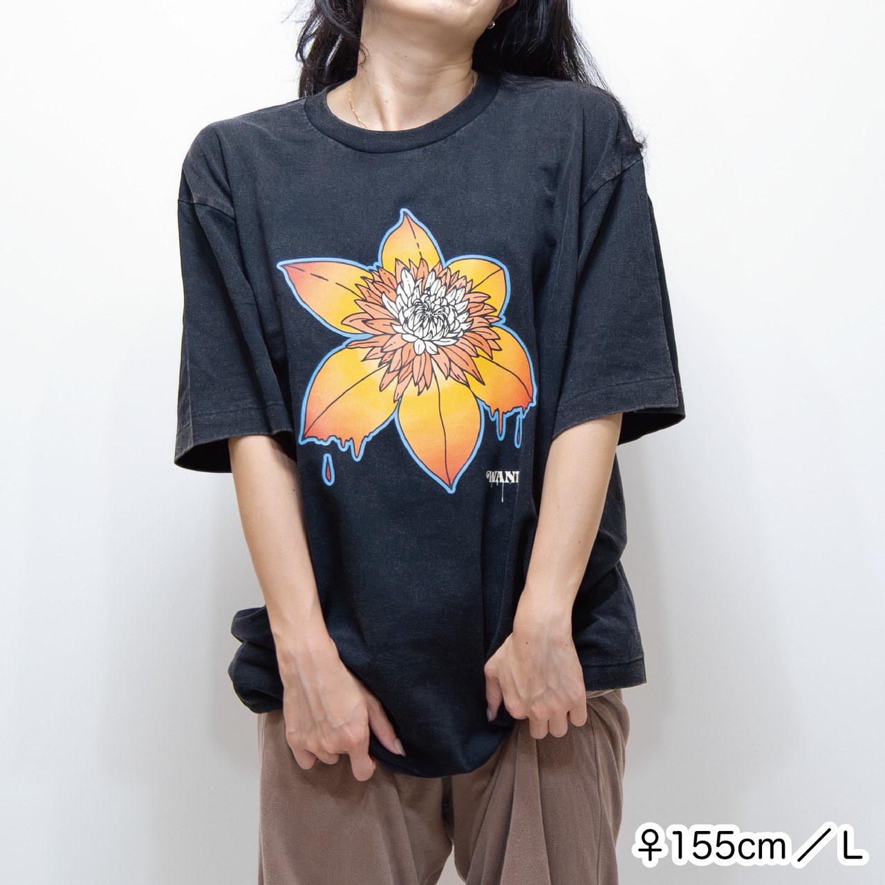 WANT clematis TEE [フェードブラック]