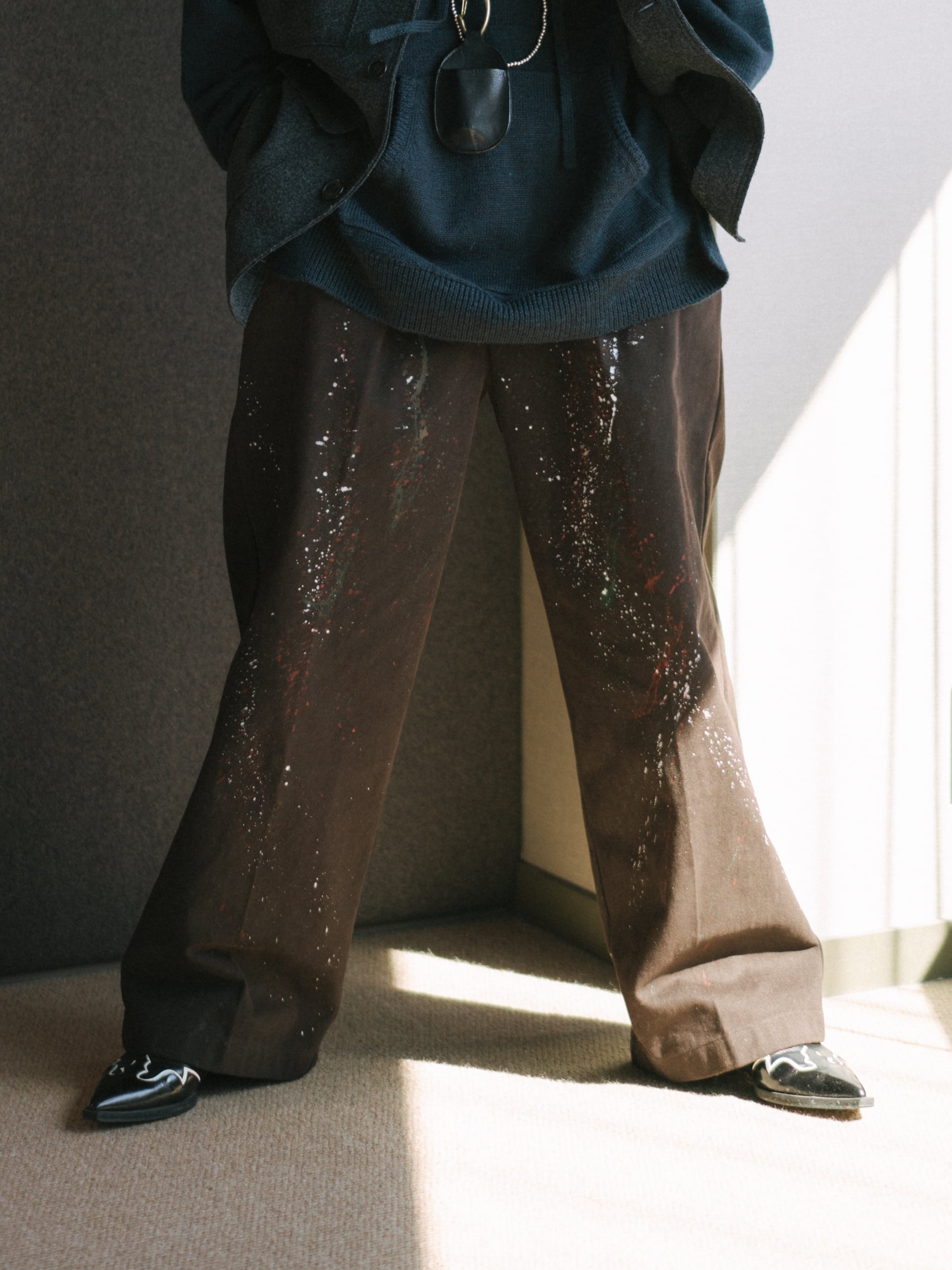 パンツ oll kyoto  trousers NULL TOKYO ヌルトウキョウ OUT- SIDE-LONG-PT(BIO) アウトサイズ