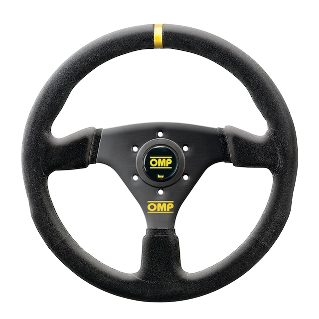 OD0-2048#071  320 HYBRID S FLAT STEERING WHEEL BLACK (SUEDE)