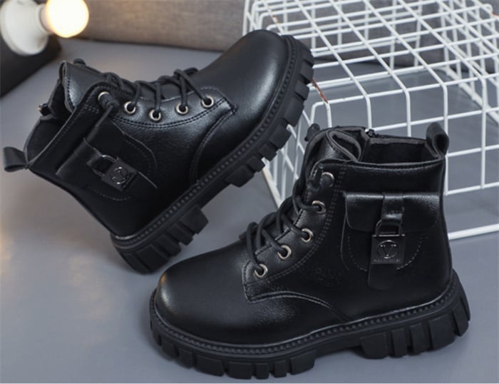 キッズブーツ 女の子 子供用 冬用 裏起毛 3色 16-22cm 防寒 ショート