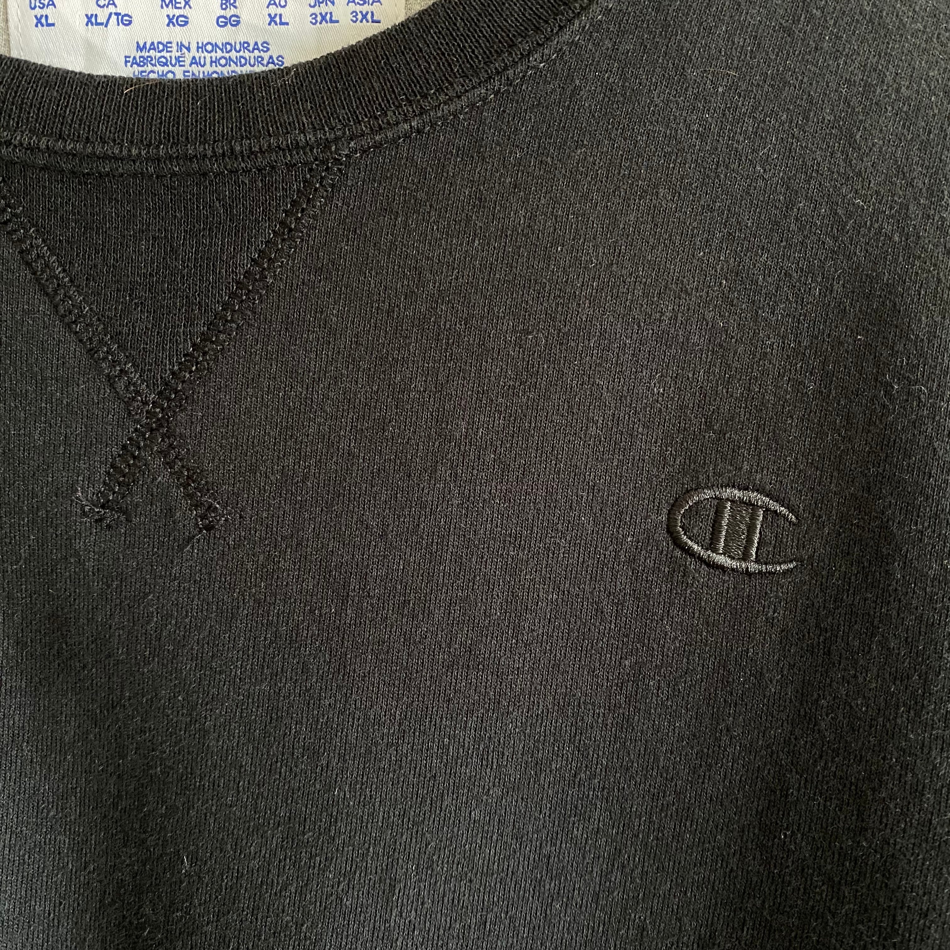 Hanes Champion reverse weave one point sweat shirt made in