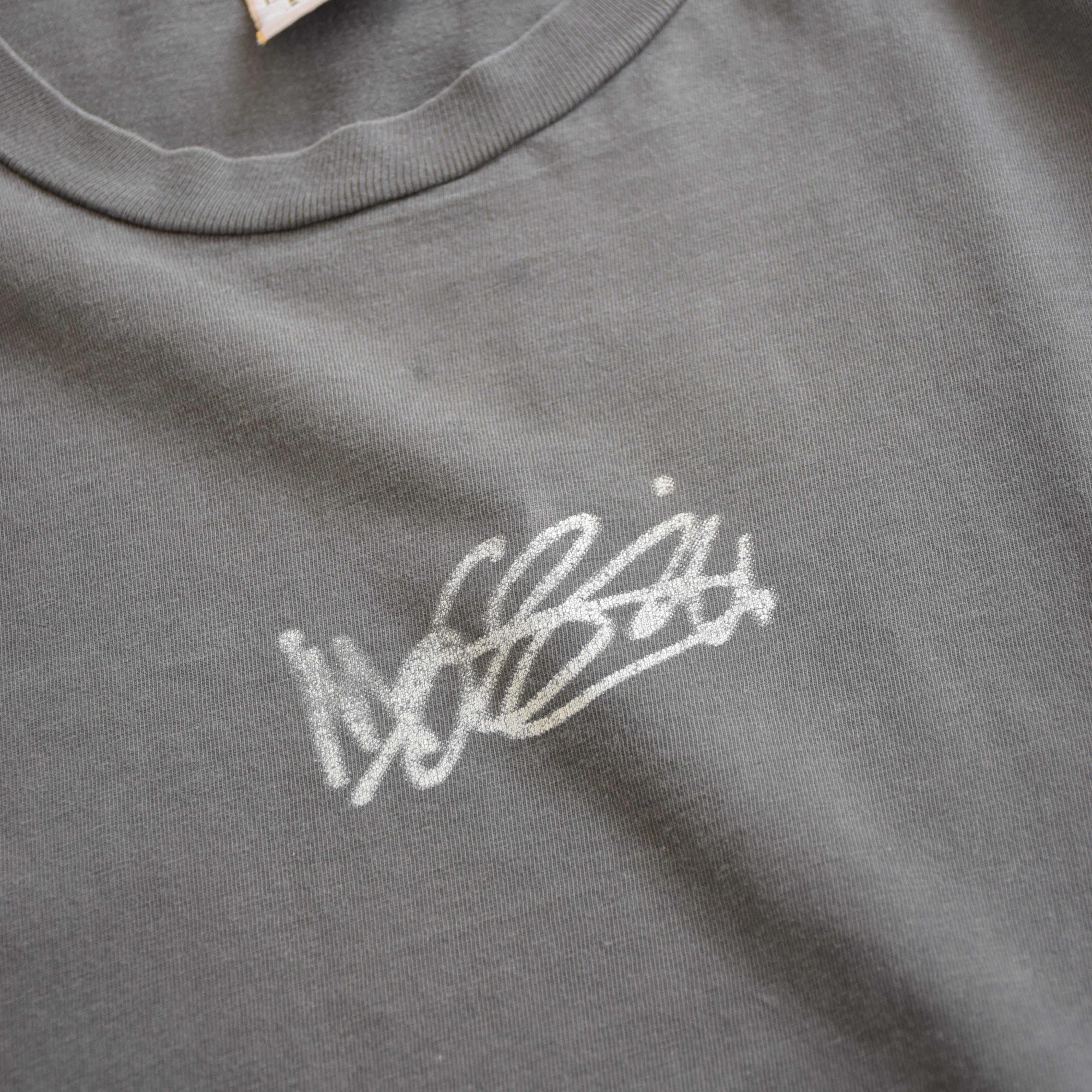 90's mossimo モーションロゴTシャツ フェードグレー メンズL モッシモ