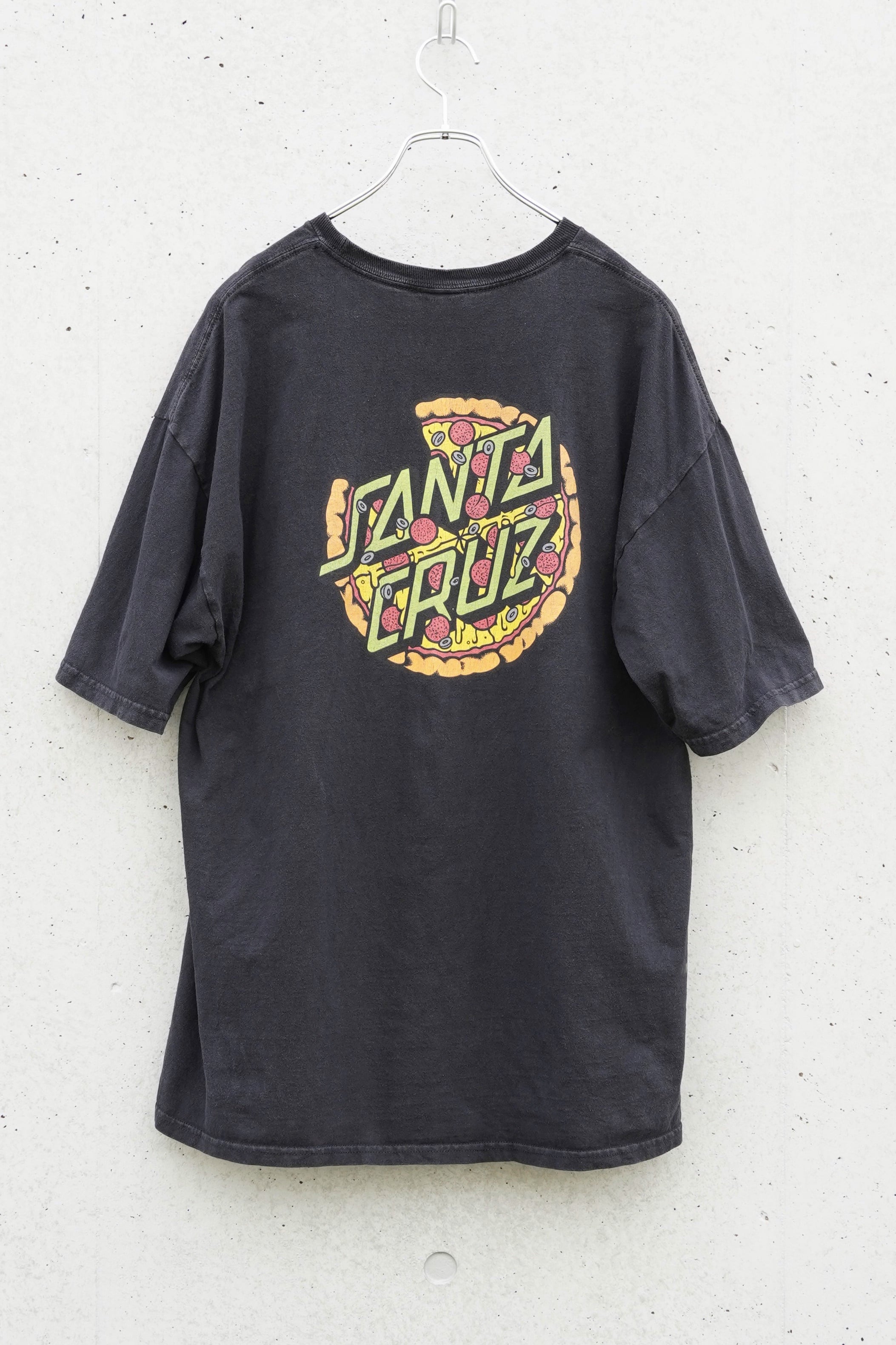 SANTA CRUZ × TMNT “Pizza Dot Tee” / Teenage Mutant Ninja Turtles / XL / Faded Black