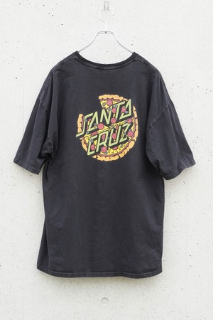 SANTA CRUZ × TMNT “Pizza Dot Tee” / Teenage Mutant Ninja Turtles / XL / Faded Black