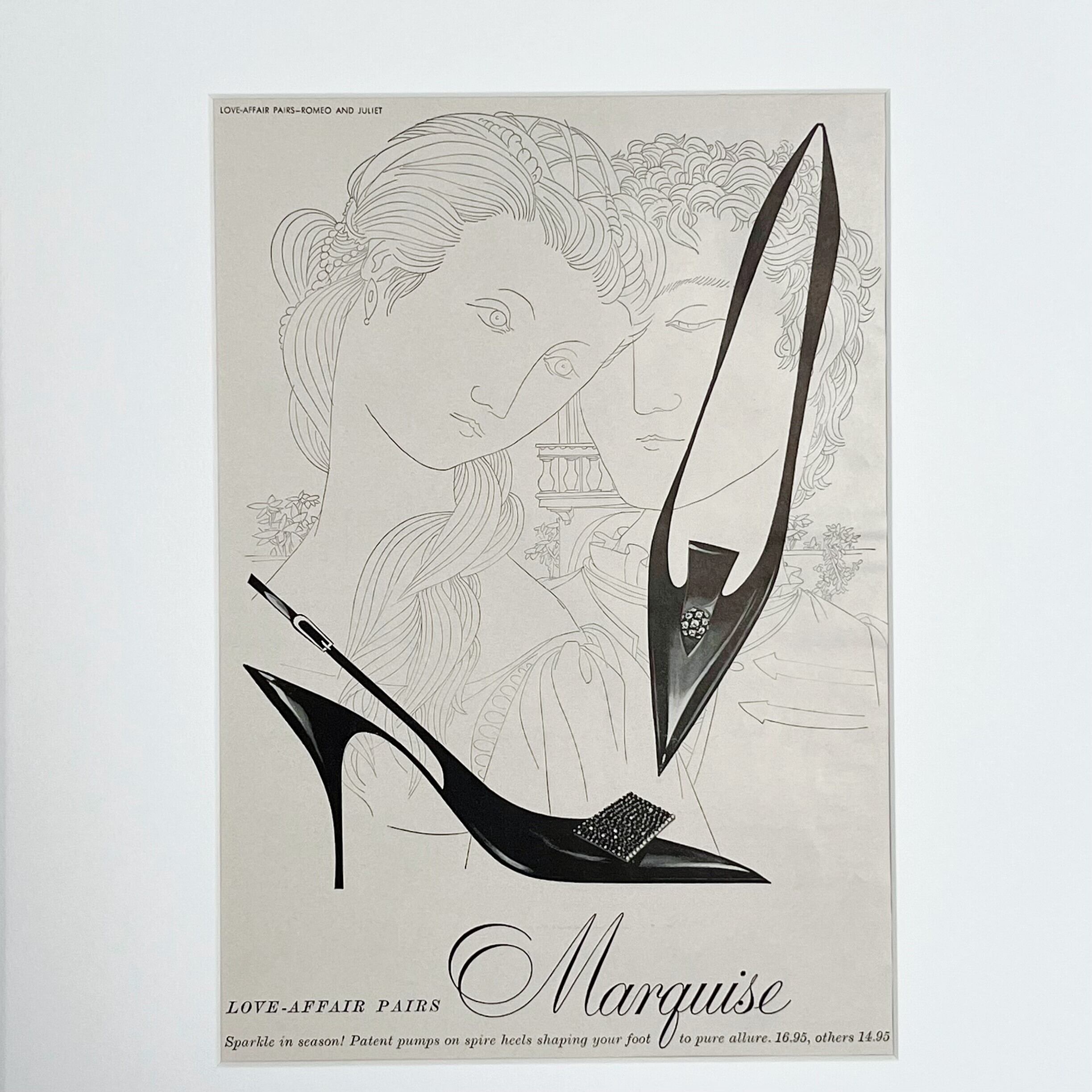 1959 広告＞ロミオとジュリエット ヒール パンプス アドバタイジング
