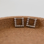 ワンタッチピアス スクエアボール サージカルステンレス SUS304