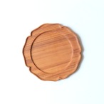 【食器・雑貨】teak plate 輪花L