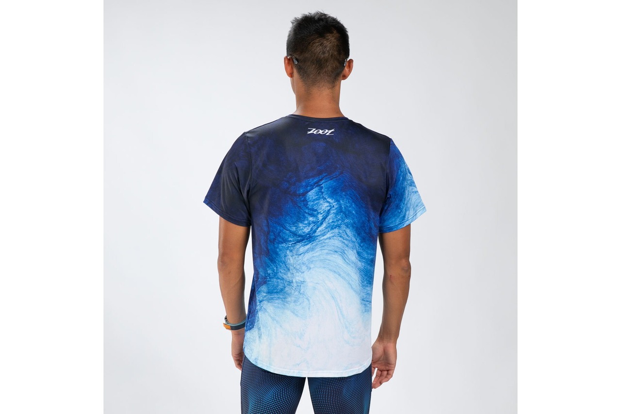 MEN'S RUN TEE (La Plage) メンズ アスリート専用　エアロランシャツ ZMR120260