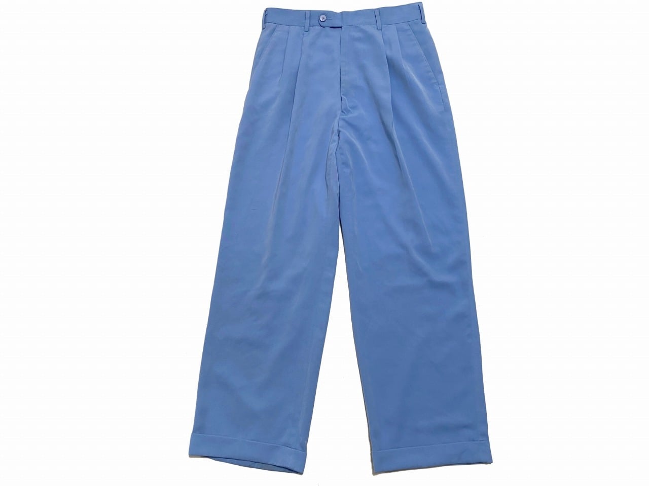 MALTOS ツータック 裾ダブル ポリエステルスラックスパンツ W31L29