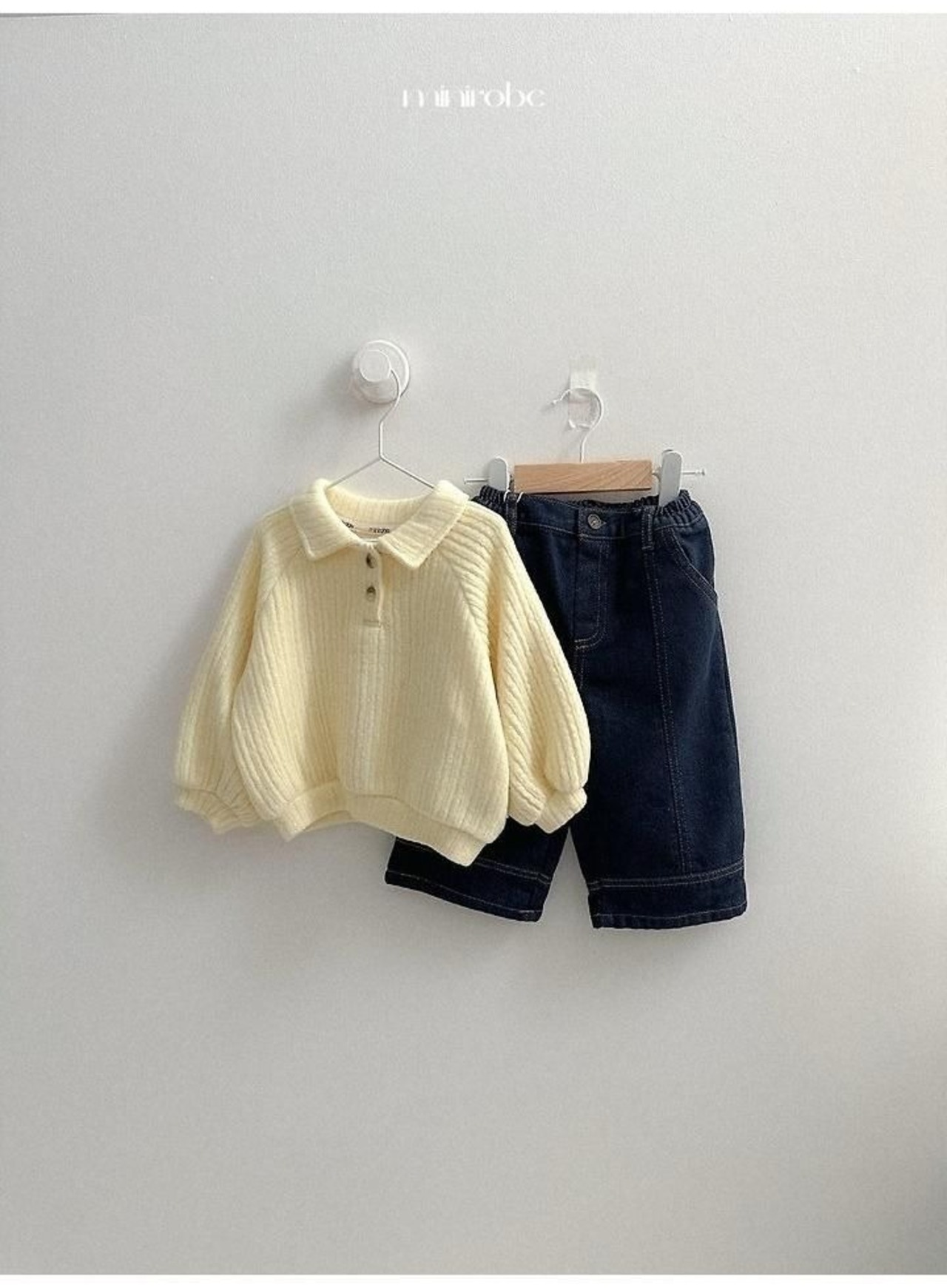 〖取寄〗韓国子供服 / 26winter / minirobe / ボーイカラートレーナー / キッズ *S~XL*