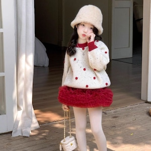 冬厚手メッシュスカート