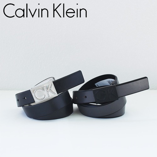【ck-30mmckce】Calvin Klein Jeans カルバンクライン ジーンズ メンズ レザーベルト CKロゴ バックル レザー ベルト リバーシブル メンズ ブランド ロゴ文字