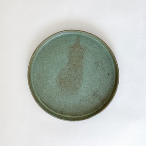 【Oostveld Pottery】 flat plate/green