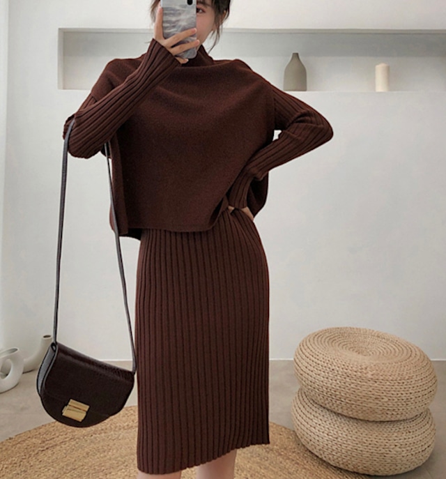 ニットベスト ワンピース ニットセットアップ Dahlia ダリア ニットベスト ワンピース ニットセットアップ Dahlia ダリア