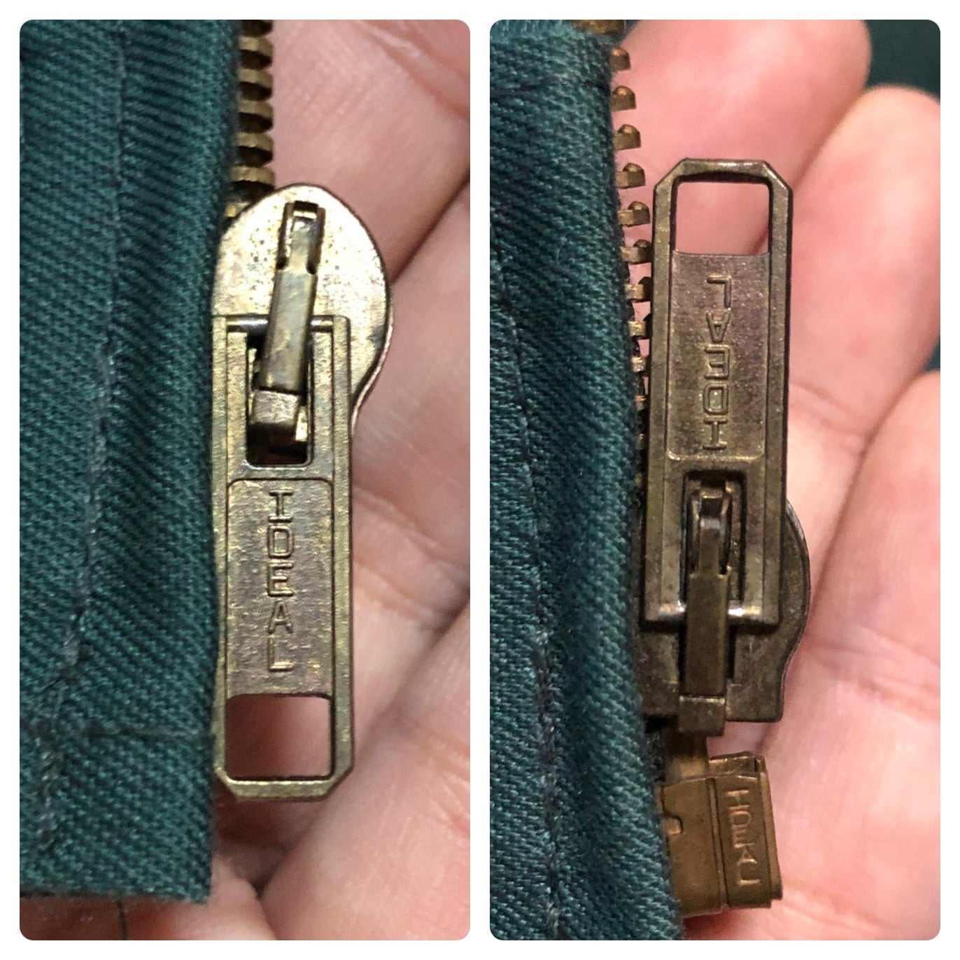 Lサイズ】USA製 古着 ワークジャケット IDEAL Zip ボックス Lサイズ】USA製 古着 ワークジャケット IDEAL Zip ボックス