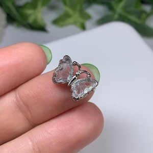 2.フローライト蝶々・貫通穴☆パーツ