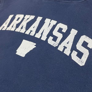 【STATE OF MINE】ARKANSAS アーカンソー州 アーチロゴ プリント パーカー スウェット フーディー hoodie L us古着