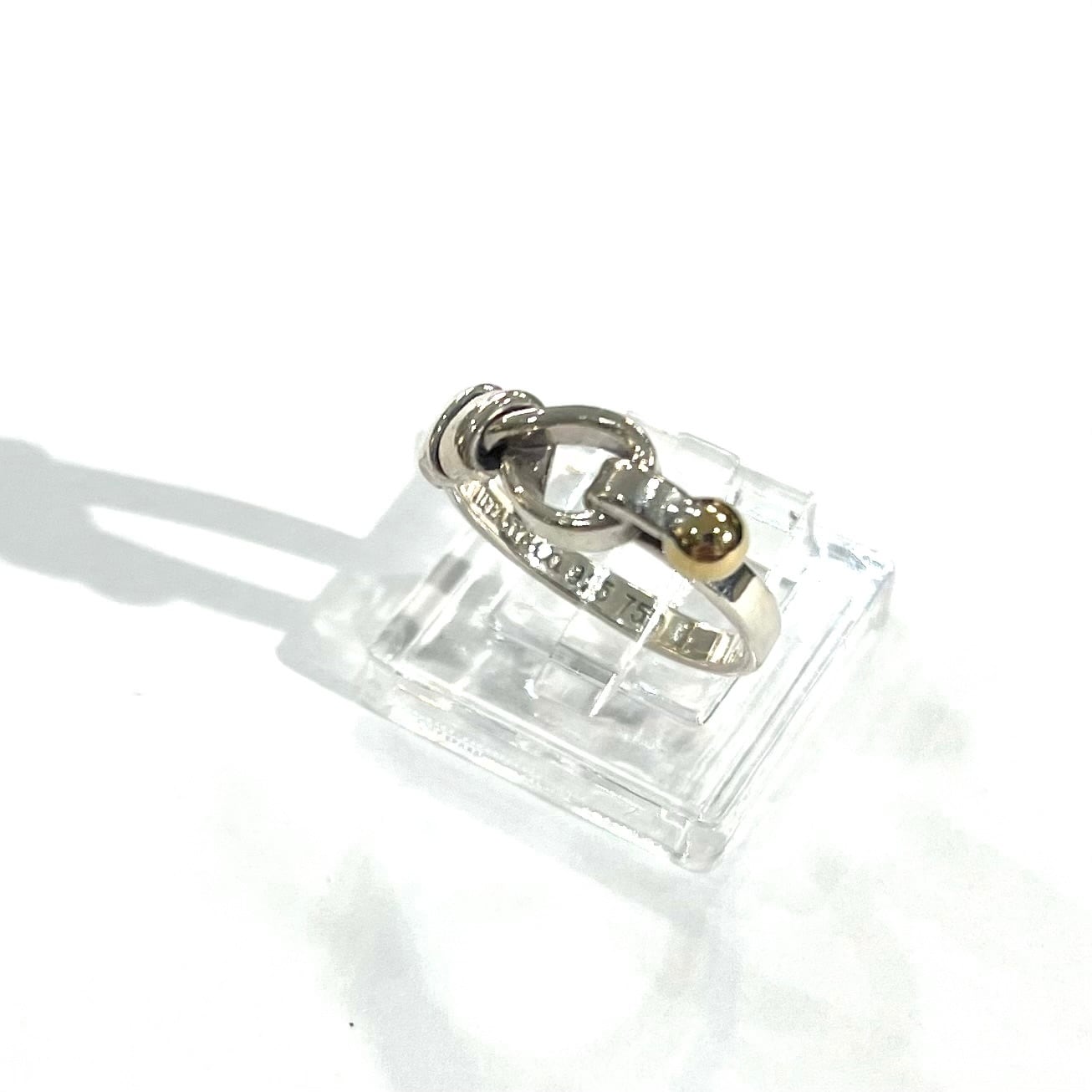 TIFFANY&CO】【12号】2511 ティファニー結ツイストフック18kリング