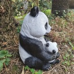ガーデンオーナメント ガーデン用オブジェ カントリー  パンダ おしゃれ 庭オブジェ パンダの置物 可愛い雑貨 ディスプレイ 庭の装飾