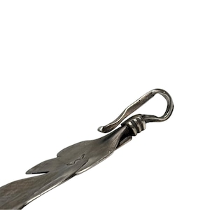 Anglo Buffalo ingot silver feather pendant