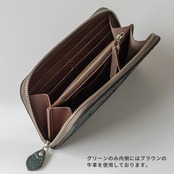 ウォレット ラウンドジップ3 マットパイソン