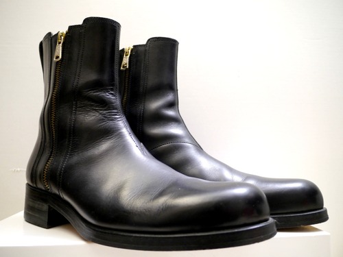 美品◆YSL サンローラン ZABRISKIE ザブリスキー Wジップ レザー ヒール ショート ブーツ 40 黒◆ オン・オフ問わずに大活躍の定番モデル♪