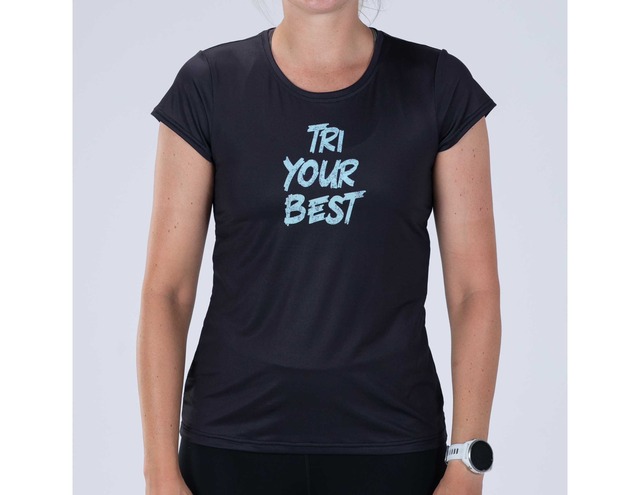 WOMEN RUN TEE (TRI YOUR BEST)　レディース　アスリート専用 Tシャツ　ZFR12068