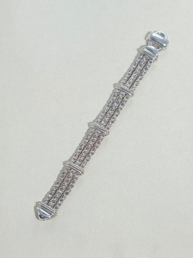 14K Accent Multi Twist Rope Bracelet -GUCCI-