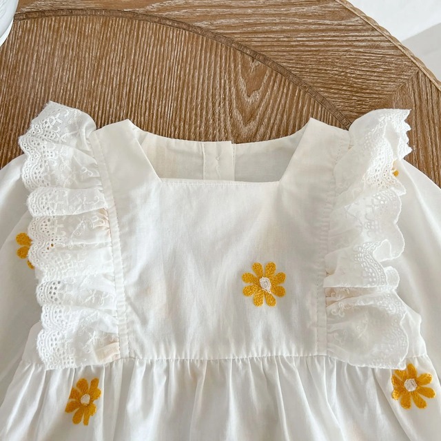 yellow flower rompers