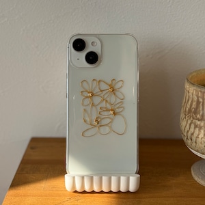 【受注制作】手描きゴールドラインスマホケース|iPhone・android全機種対応