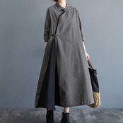 チャイナ 千鳥格子 ワンピース  00229