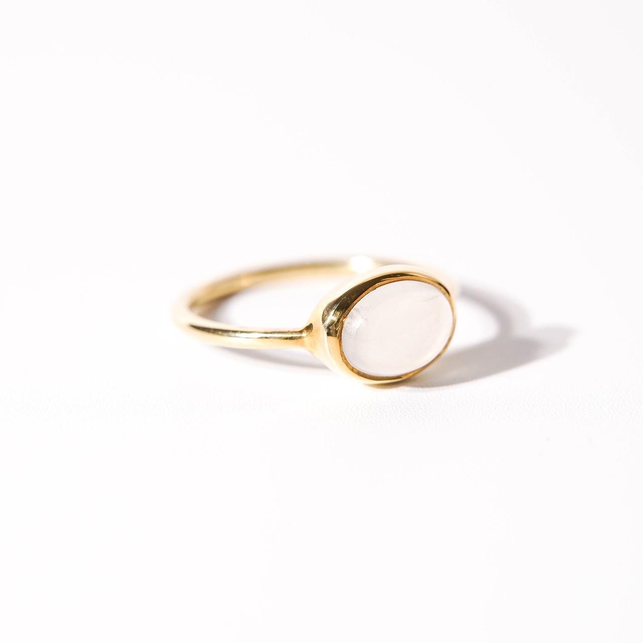 【12号】ムーンストーン リング（プチ）