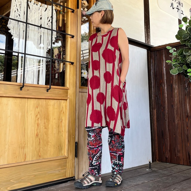 ドット柄チュニック