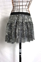 Spangled mini skirt Made in U.S.A