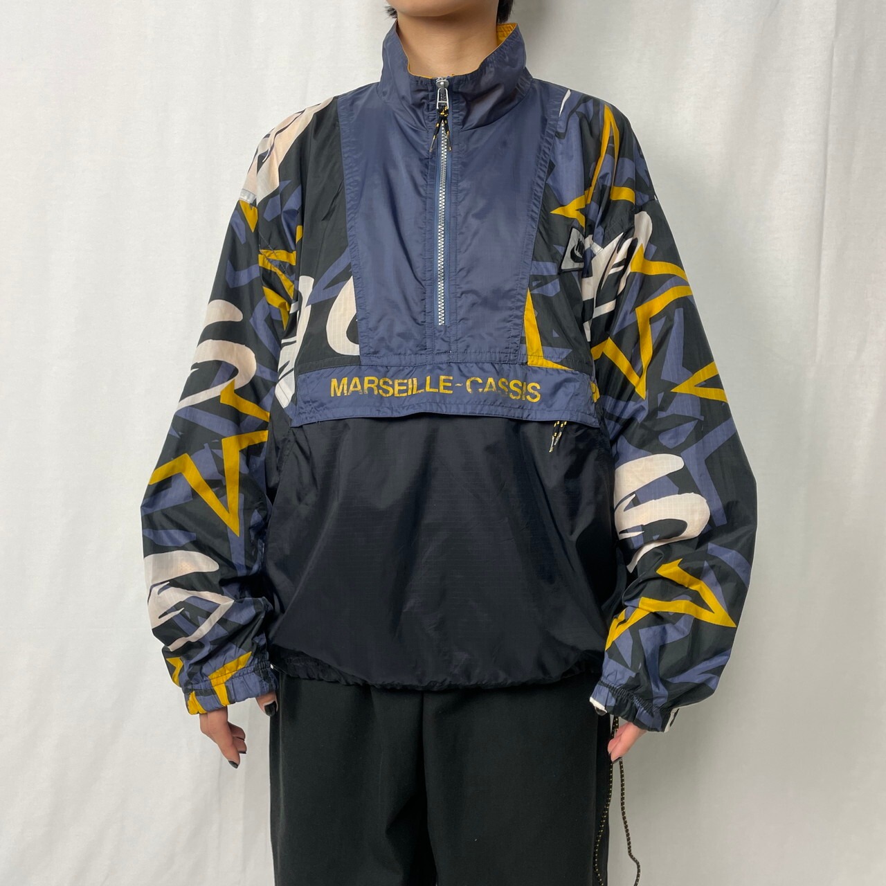 90年代 NIKE ナイキ 銀タグ ジオメトリックパターン リフレクターロゴ 
