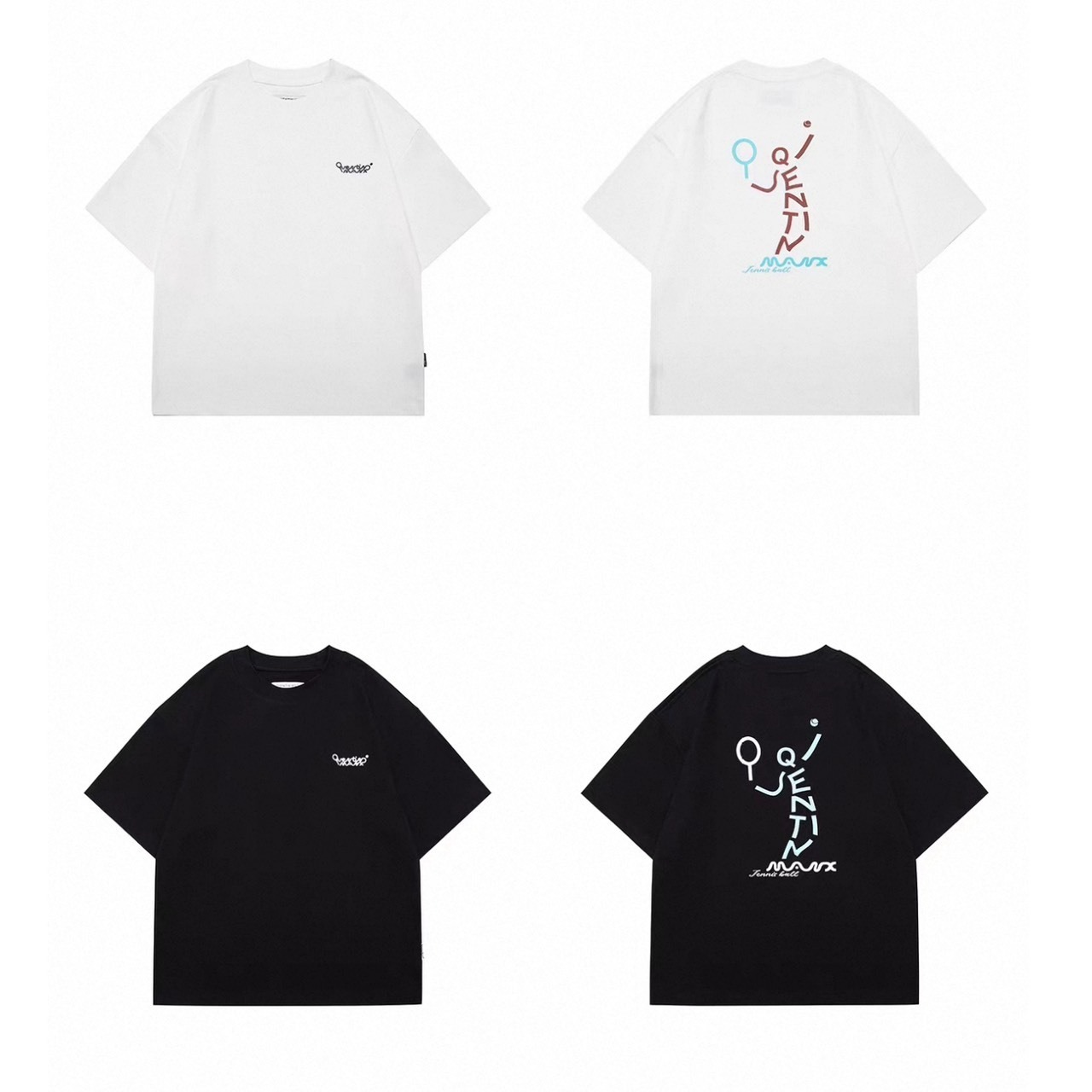 Tennis graphic back print tee 1468 - 10