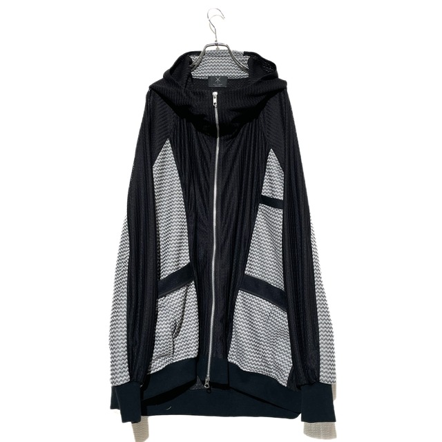 Dolman-Hoodie (black lace/grey)