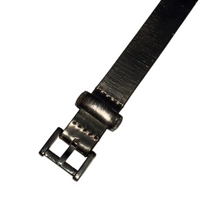 JIL SANDER champagne leather narrow belt