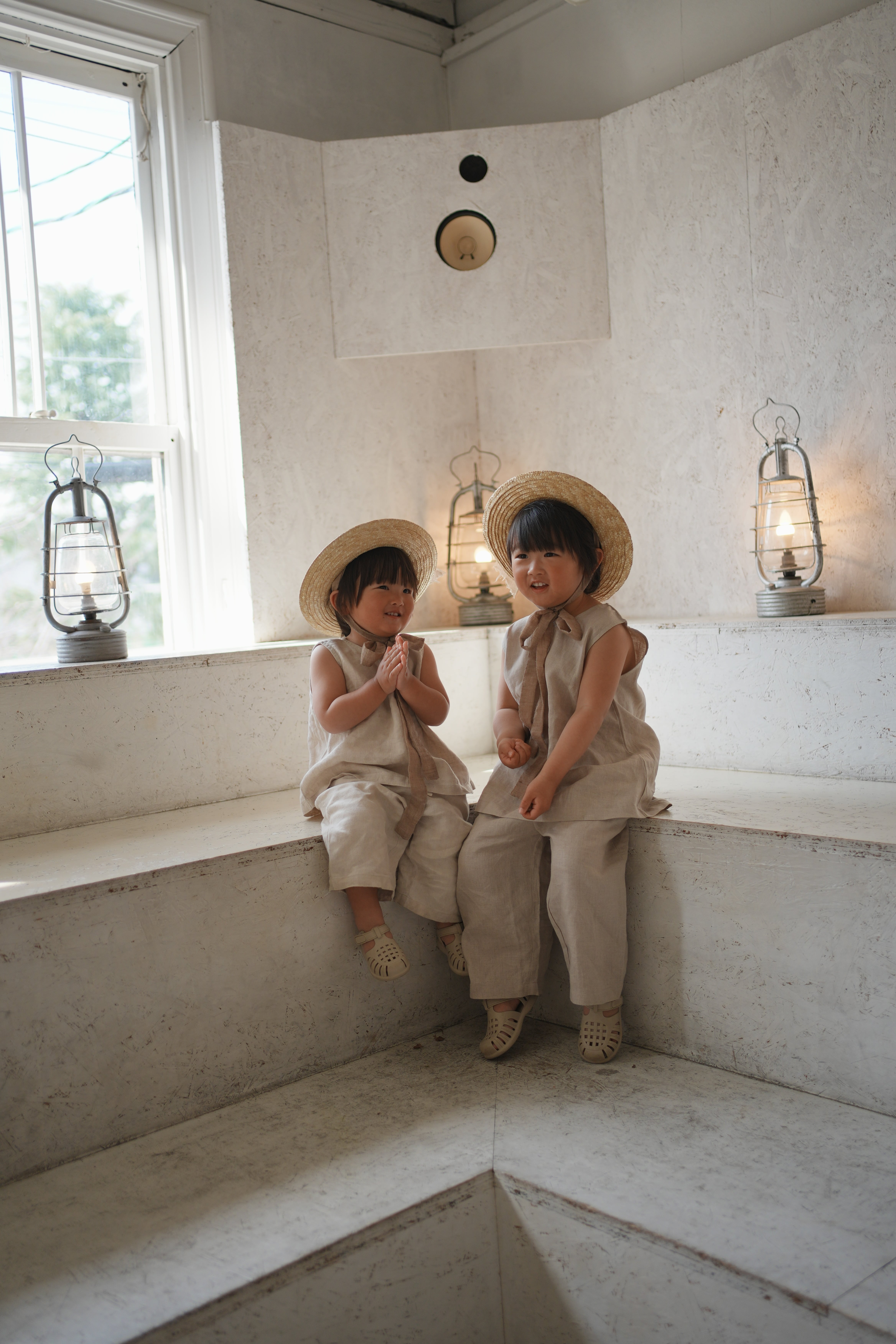 【即納/送料無料】son and daughter / Koa Linen Sets / Natural