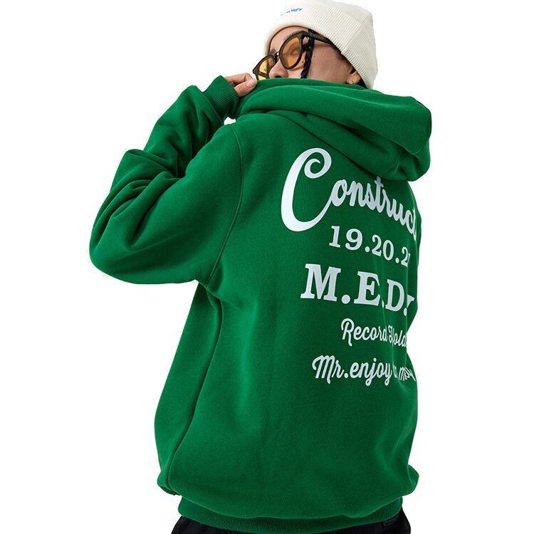 MEDM Mr Enjoy Da Money ミスター エンジョイ ダ マネー Fluffy Logo Zip Hoodie メンズ スウェットパーカー medm afgk 韓国 中国 ファッション ブランド MEDM Mr Enjoy Da Money ミスター エンジョイ ダ マネー Fluffy Logo