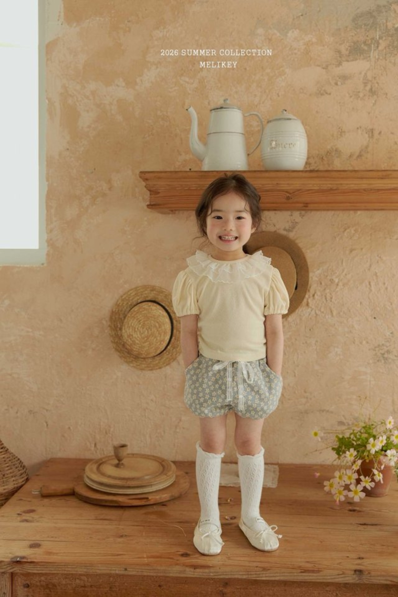 [MELIKEY] Mini Daisy Pants / [미라이키] 미니데이지팬츠