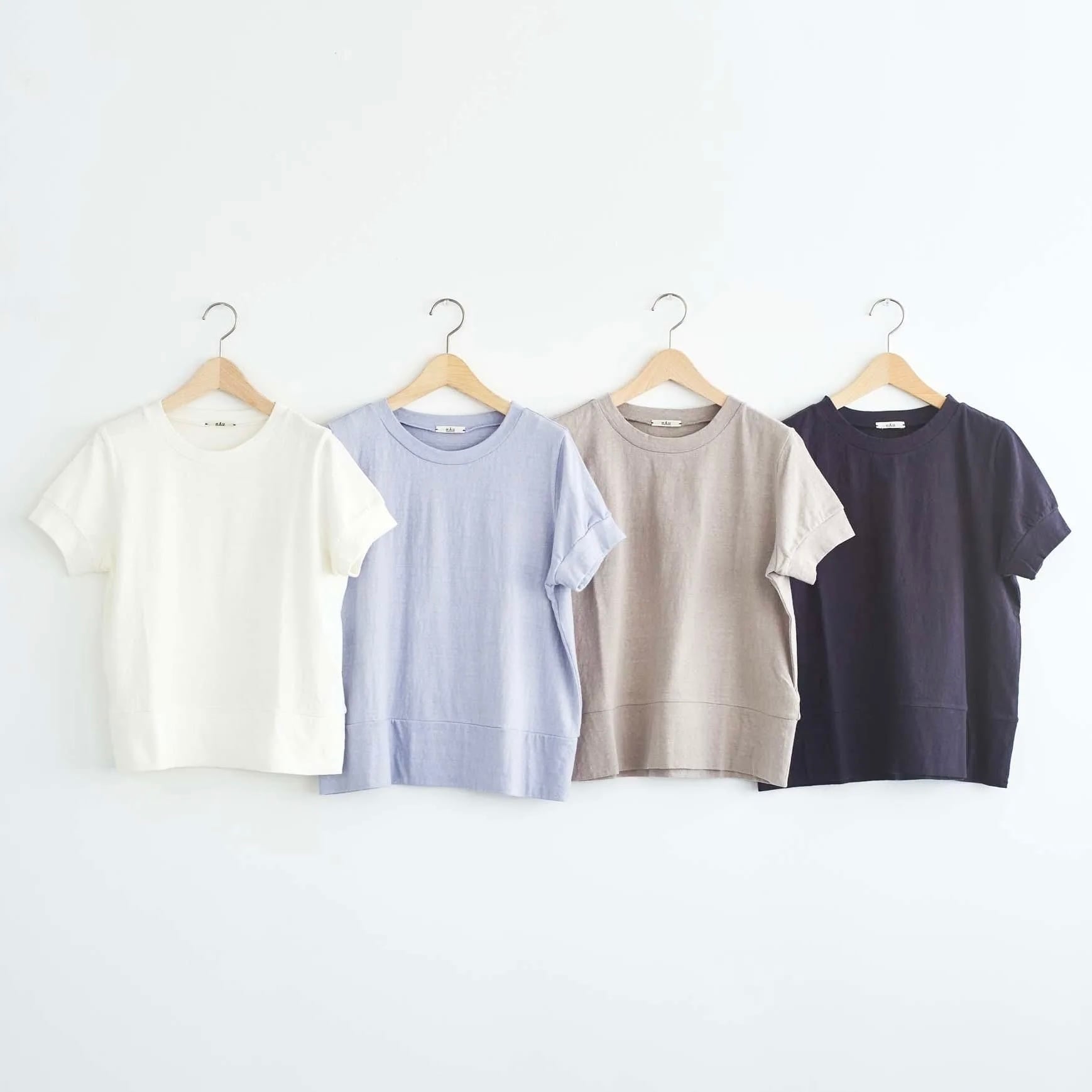 HAU |gauzeシリーズ綿100%Tシャツ(4colors)