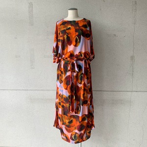 【HENRIK VIBSKOV】Pipette Jersey Dress /Dark Orange Canned Peaches/No.51-20-A