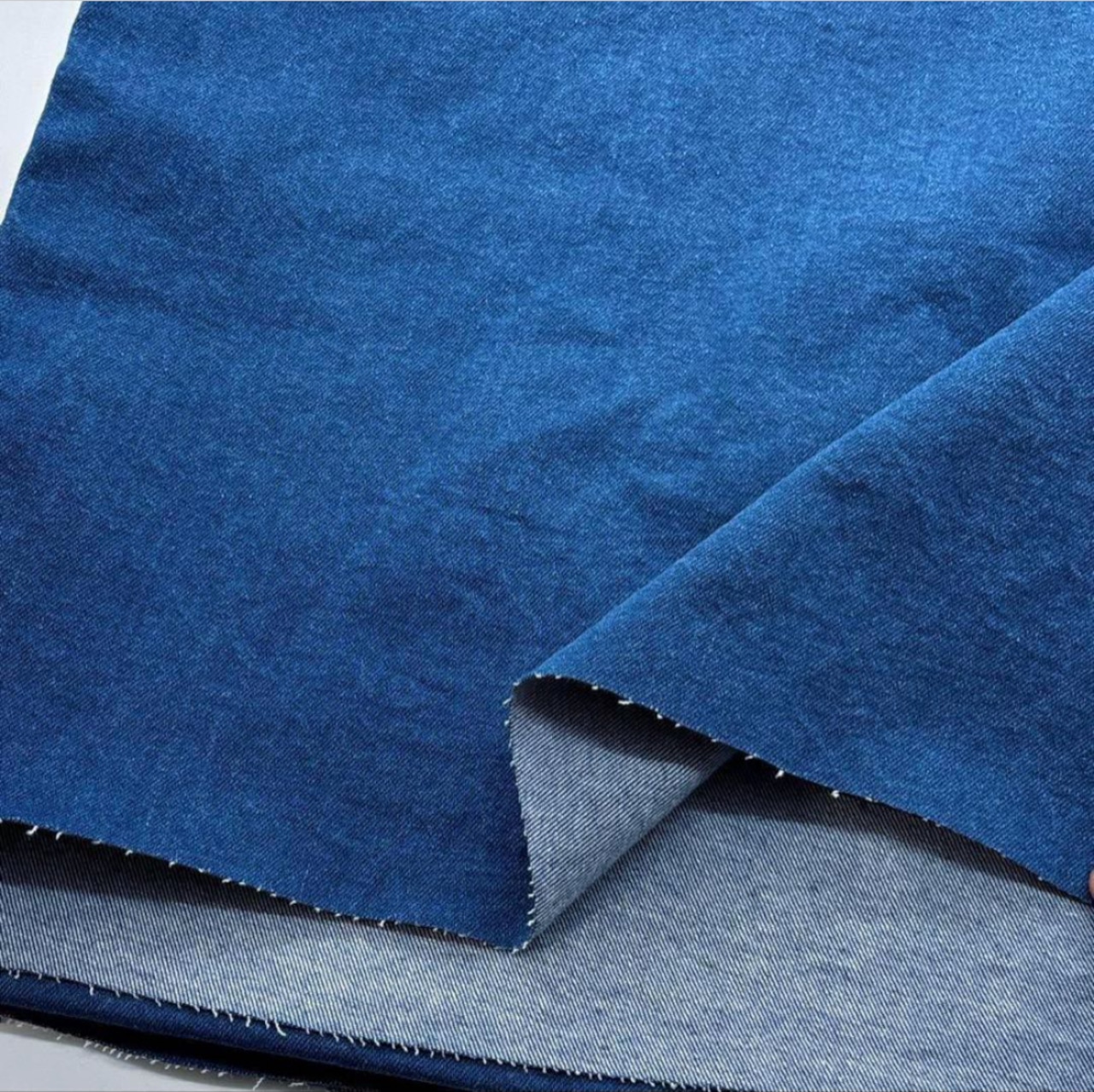 ★TB656◆1m◆倉敷児島バイオヴィンテージブリーチストレッチデニム生地◆オリジナル◆約11オンス