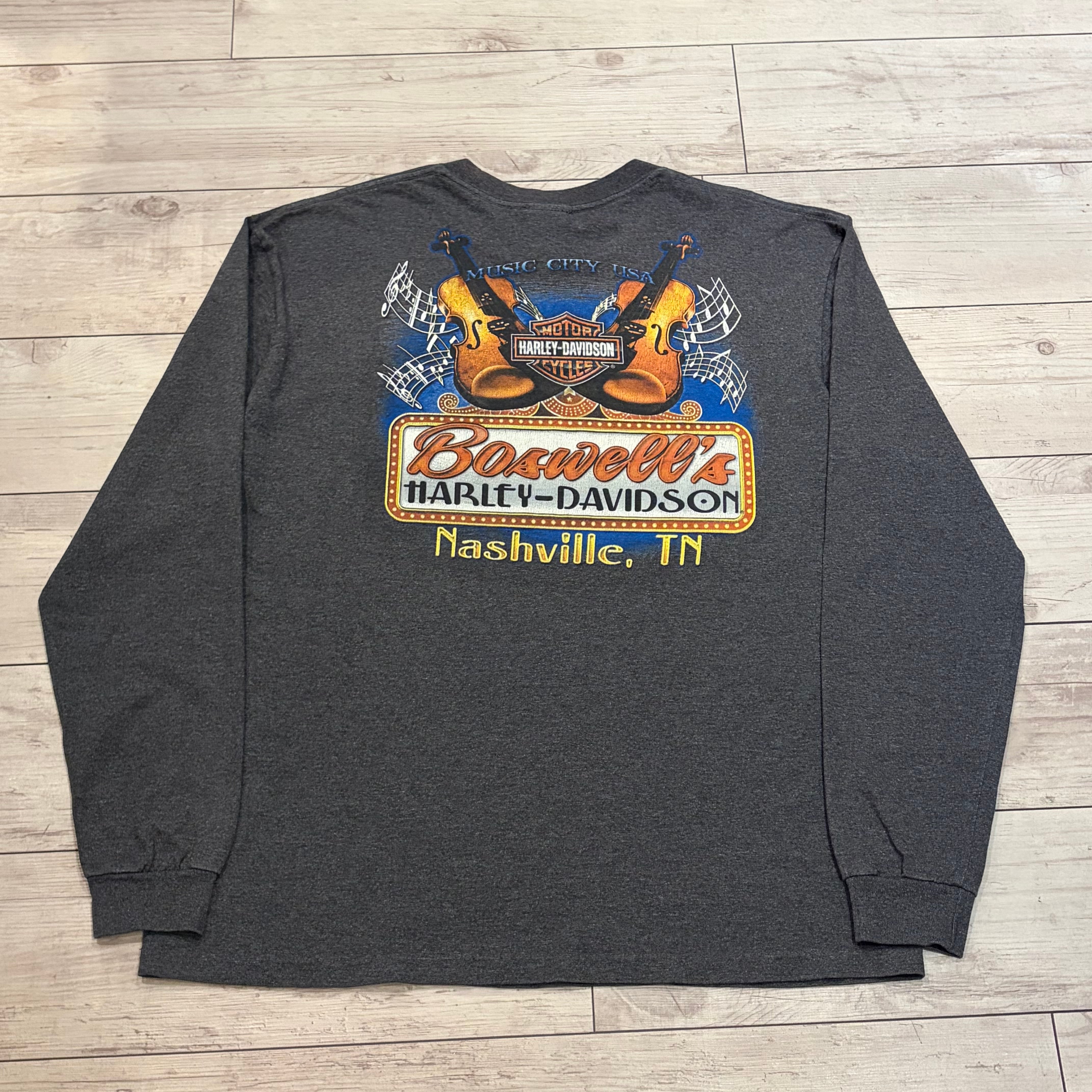 HARLEY-DAVIDSON Long Sleeve T-Shirt size L | DESERTSNOW