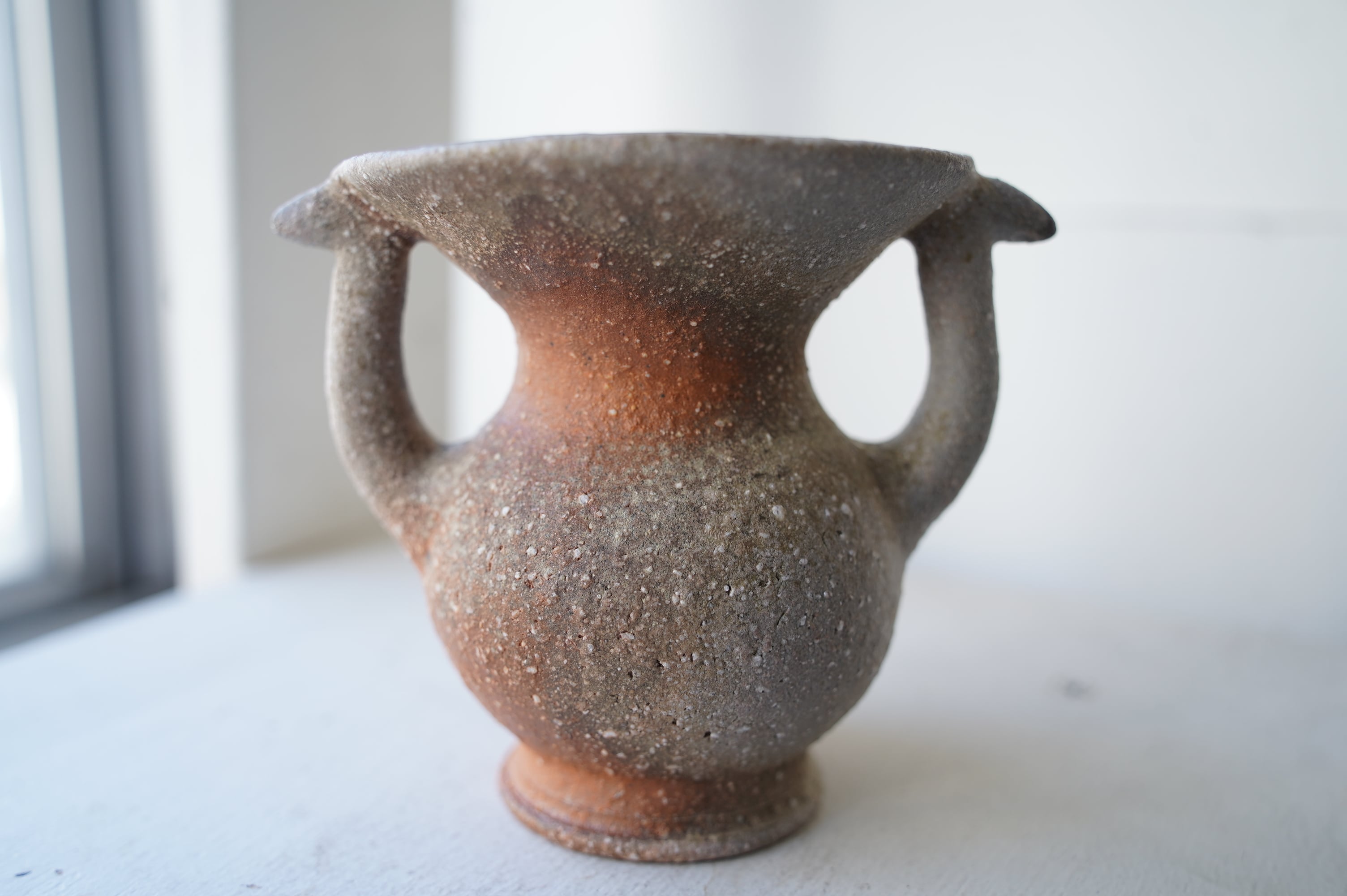 329 布引双鳥花入 田中敬史 KEIJI TANAKA